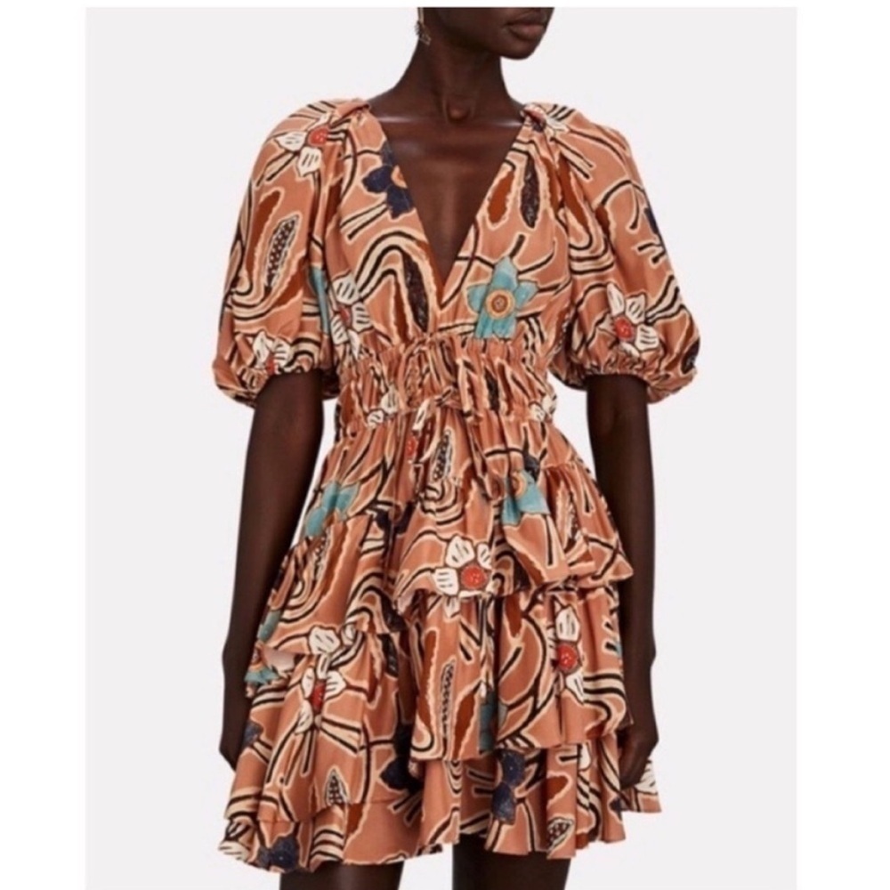 Ulla Johnson Farah Floral Silk Mini Dress